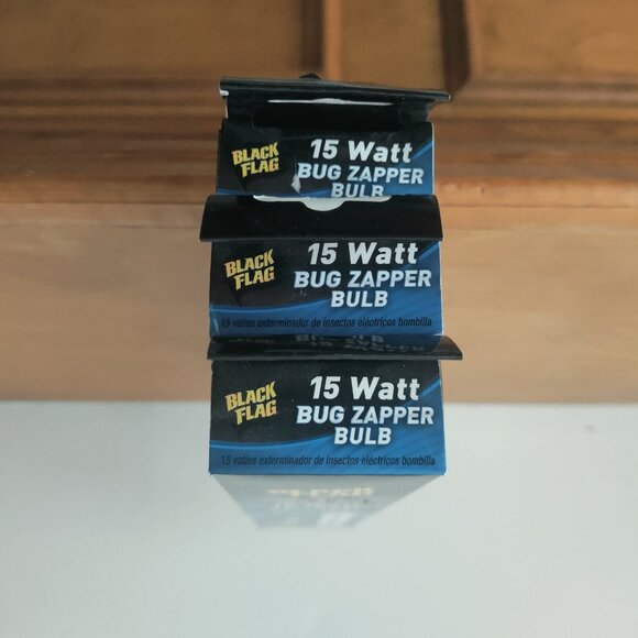 NEW Lot of 3 - Black Flag 15 watt Bug Zapper Light Bulbs Replacement BB-15WHT - Picture 5 of 5